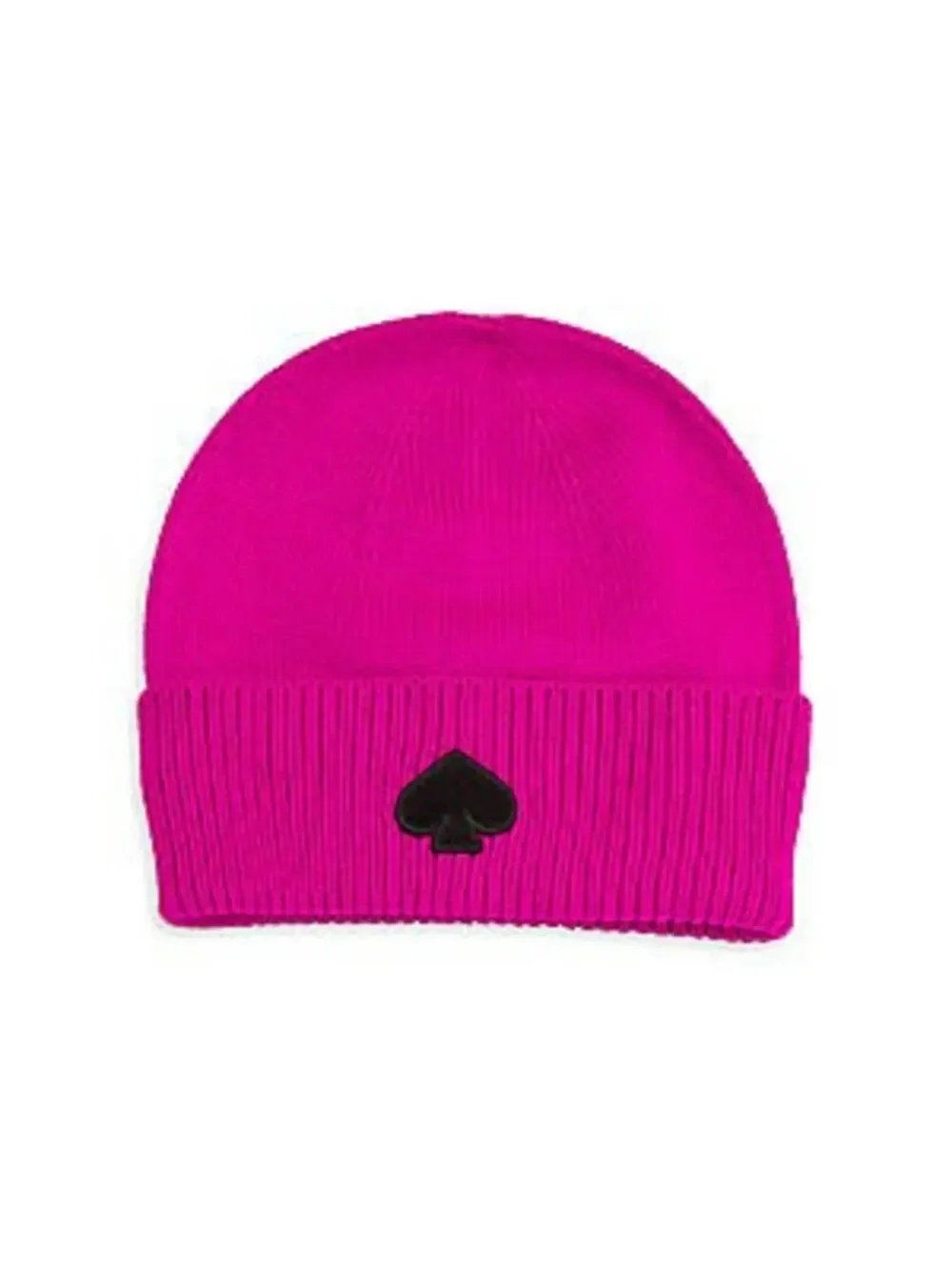 NWT - Kate Spade New York - Flocked Ribbed Spade Beanie